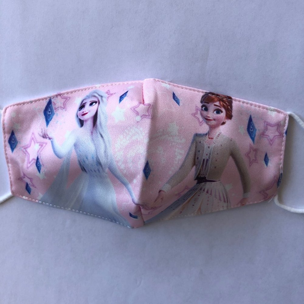 1 pc kids girls face mask frozen princess